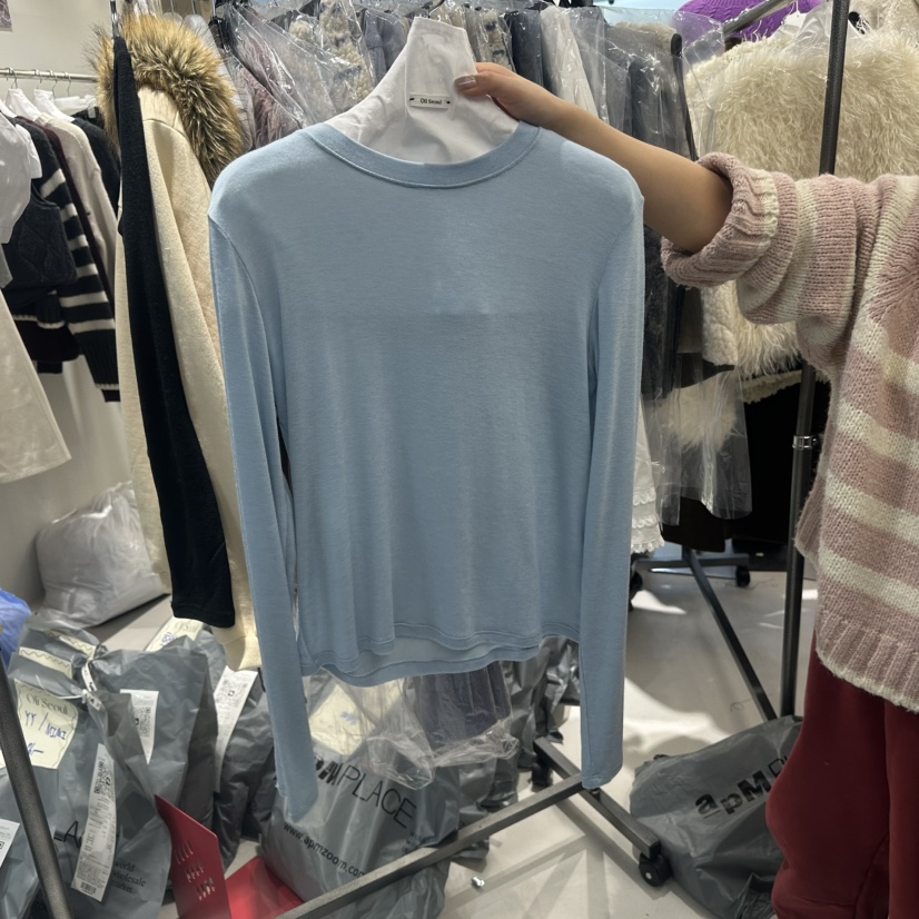 OLI SEOUL㊣東大門實拍女裝新款推薦熱賣職業時尚休閑長袖T恤OLI SEOUL長袖T恤圖色6