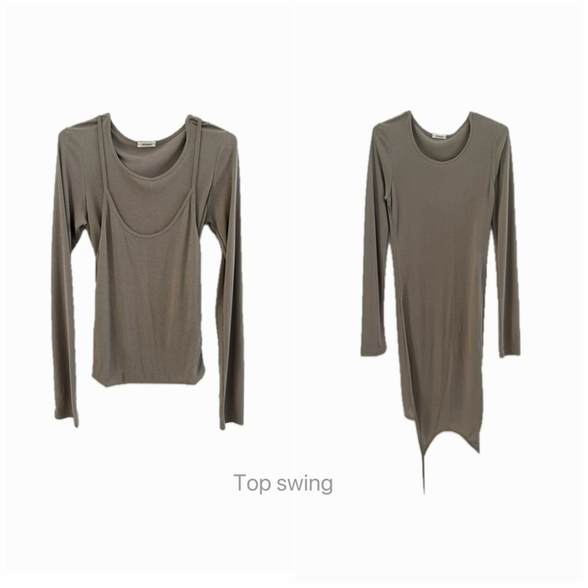 OLI SEOUL㊣東大門代購女裝新款推薦真品休閑26春夏長袖T恤OLI SEOUL長袖T恤