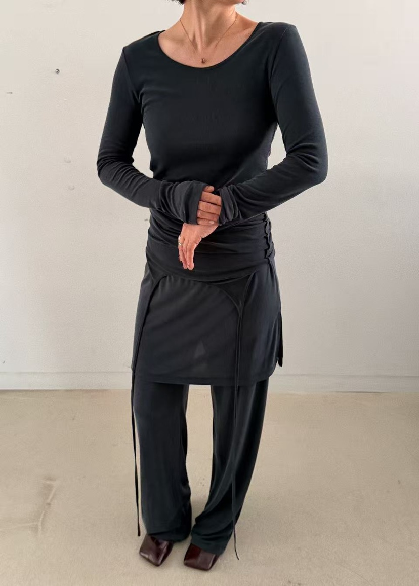 OLI SEOUL㊣東大門代購女裝新款推薦真品休閑26春夏長袖T恤OLI SEOUL長袖T恤