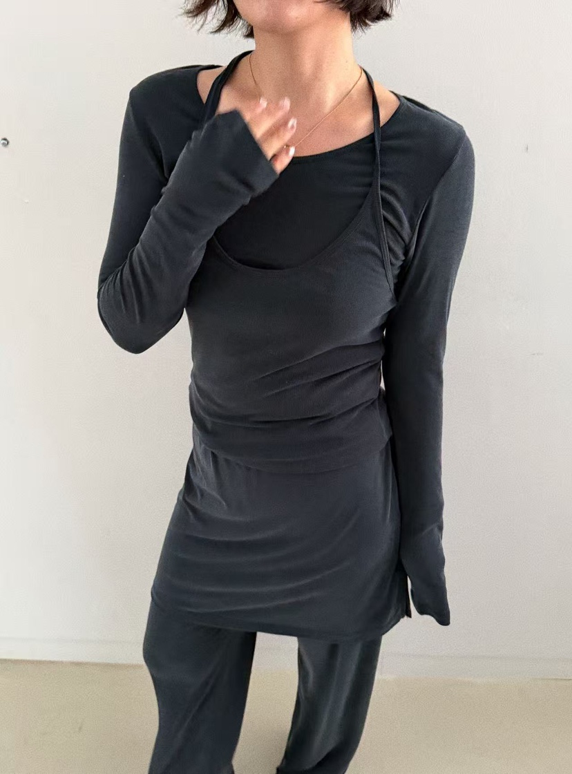 OLI SEOUL㊣東大門代購女裝新款推薦真品休閑26春夏長袖T恤OLI SEOUL長袖T恤