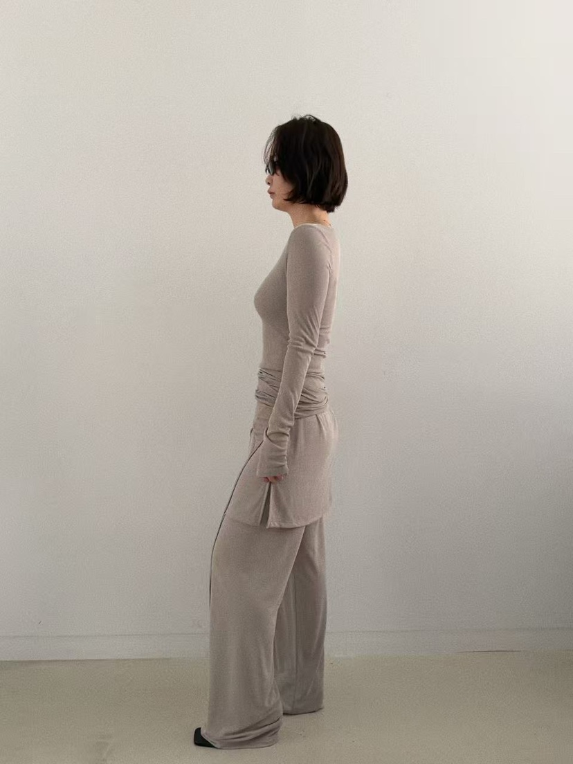 OLI SEOUL㊣東大門代購女裝新款推薦真品休閑26春夏長袖T恤OLI SEOUL長袖T恤