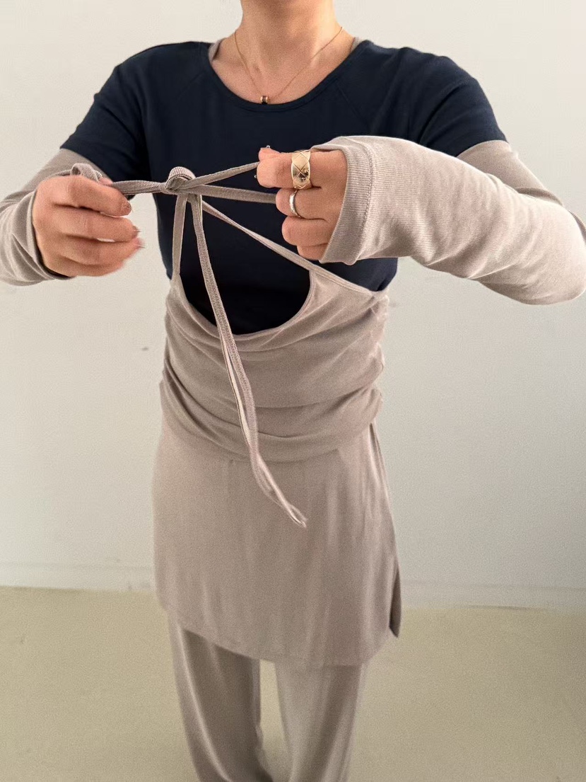 OLI SEOUL㊣東大門代購女裝新款推薦真品休閑26春夏長袖T恤OLI SEOUL長袖T恤