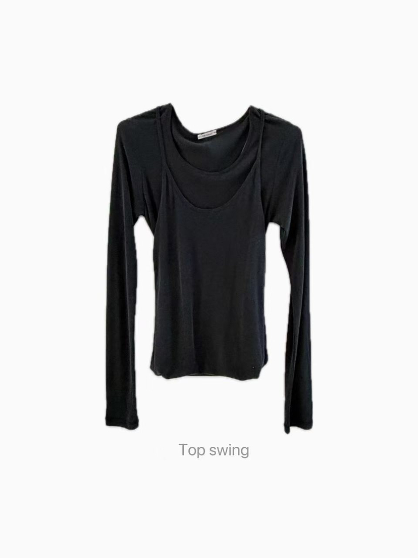 OLI SEOUL㊣東大門代購女裝新款推薦真品休閑26春夏長袖T恤OLI SEOUL長袖T恤圖色2