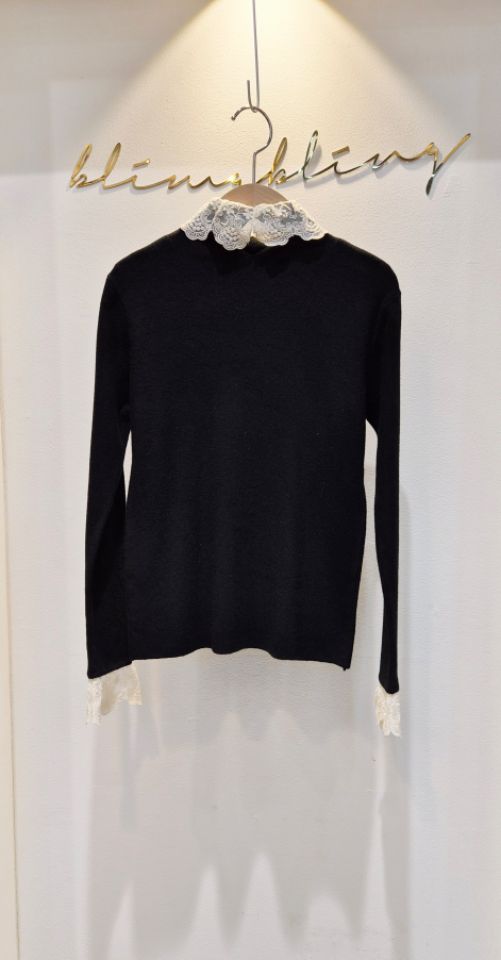 RICO㊣東大門代購女裝新品時尚休閑職業人氣熱賣針織衫蕾絲bling bling/RICO針織衫