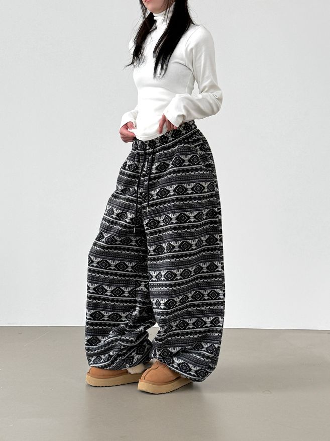 HESTORY東大門直郵㊣女士新款時尚推薦人氣休閑褲男女同款抓絨HESTORY休閑褲