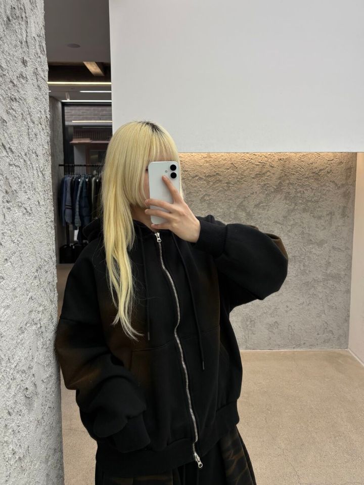 HESTORY㊣東大門代購女士新款休閑衛衣連帽拉鏈衫男女同款毛絨HESTORY衛衣