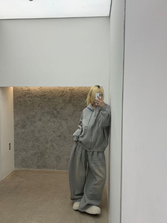 HESTORY㊣東大門代購女士新款休閑衛衣連帽拉鏈衫男女同款毛絨HESTORY衛衣