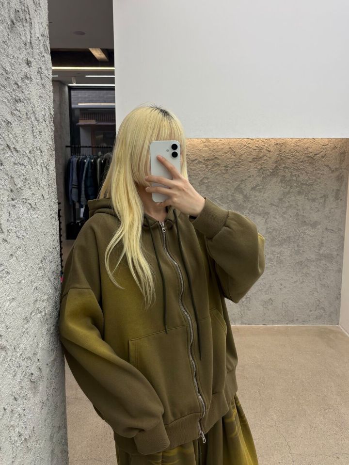 HESTORY㊣東大門代購女士新款休閑衛衣連帽拉鏈衫男女同款毛絨HESTORY衛衣