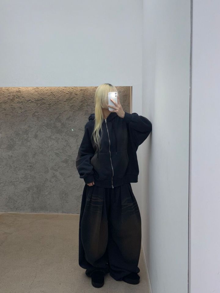 HESTORY㊣東大門代購女士新款休閑衛衣連帽拉鏈衫男女同款毛絨HESTORY衛衣