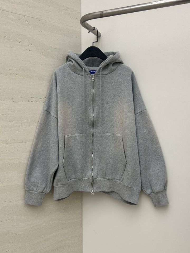 HESTORY㊣東大門代購女士新款休閑衛衣連帽拉鏈衫男女同款毛絨HESTORY衛衣圖色2