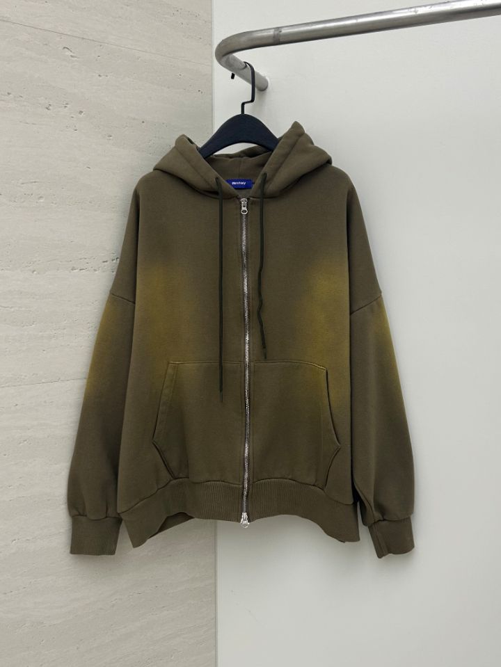 HESTORY㊣東大門代購女士新款休閑衛衣連帽拉鏈衫男女同款毛絨HESTORY衛衣圖色3