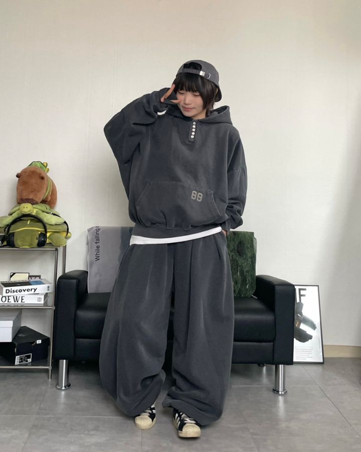 HESTORY韓國代購㊣女士新品推薦26春夏休閑人氣休閑褲男女同款HESTORY休閑褲