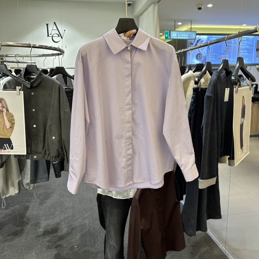 LE AVE韓國直郵㊣女士新品人氣真品26春夏推薦時尚襯衫蕾絲衫LE AVE襯衫/蕾絲衫圖色1