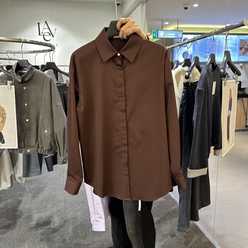 LE AVE韓國直郵㊣女士新品人氣真品26春夏推薦時尚襯衫蕾絲衫LE AVE襯衫/蕾絲衫圖色2