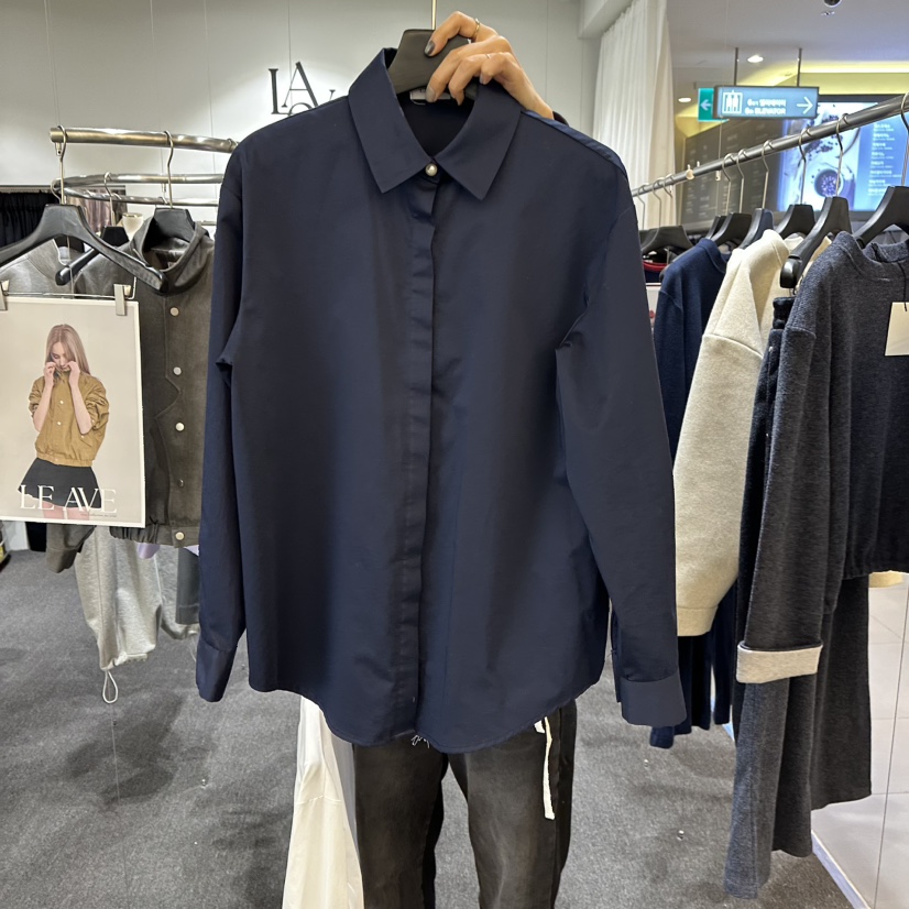 LE AVE韓國直郵㊣女士新品人氣真品26春夏推薦時尚襯衫蕾絲衫LE AVE襯衫/蕾絲衫圖色4