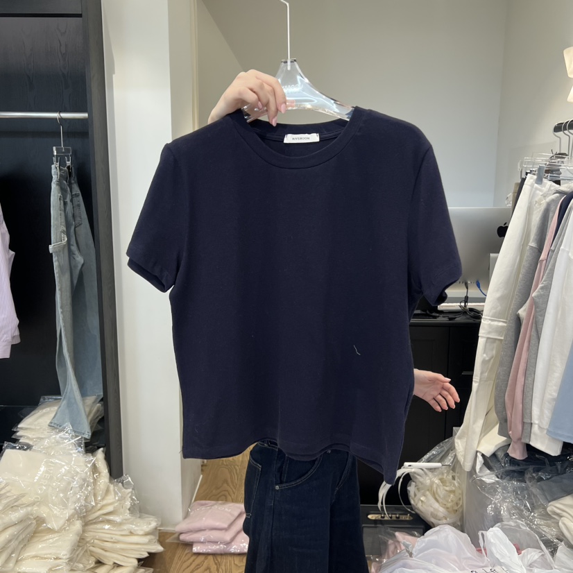 RIVEROOM韓國代購㊣女士新款時尚推薦人氣26春夏休閑T恤春款RIVEROOMT恤圖色2