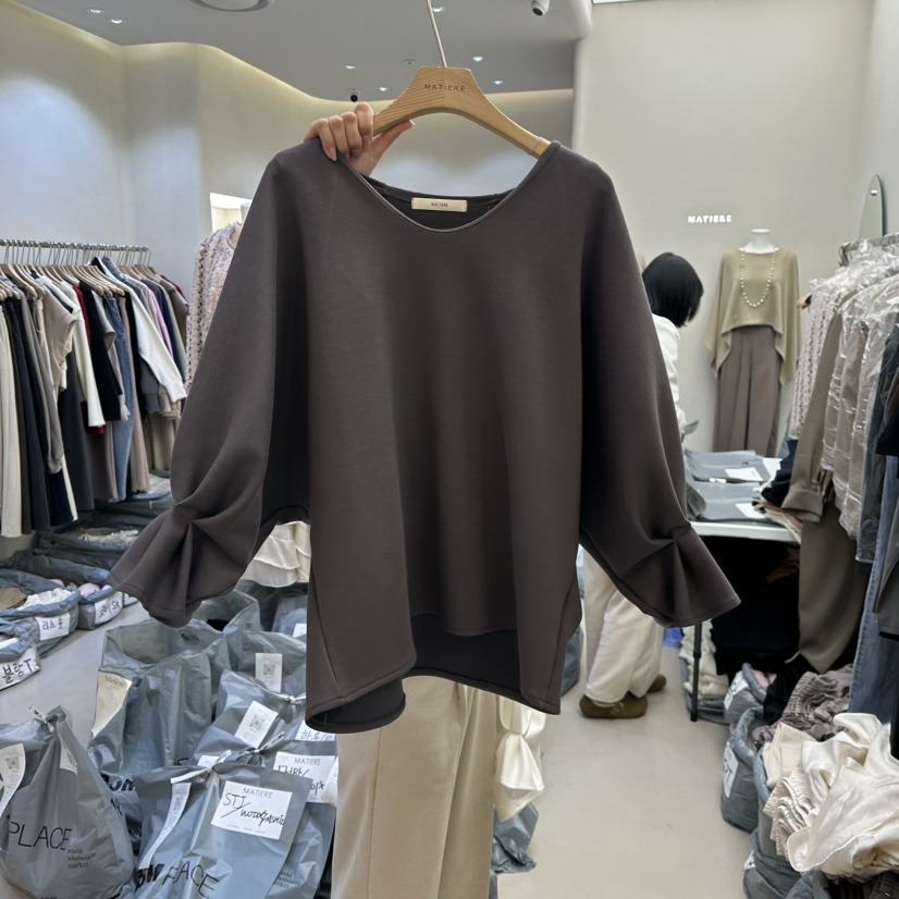 MATIERE東大門直郵㊣女裝新款休閑熱賣職業時尚真品T恤春款MATIERET恤圖色3