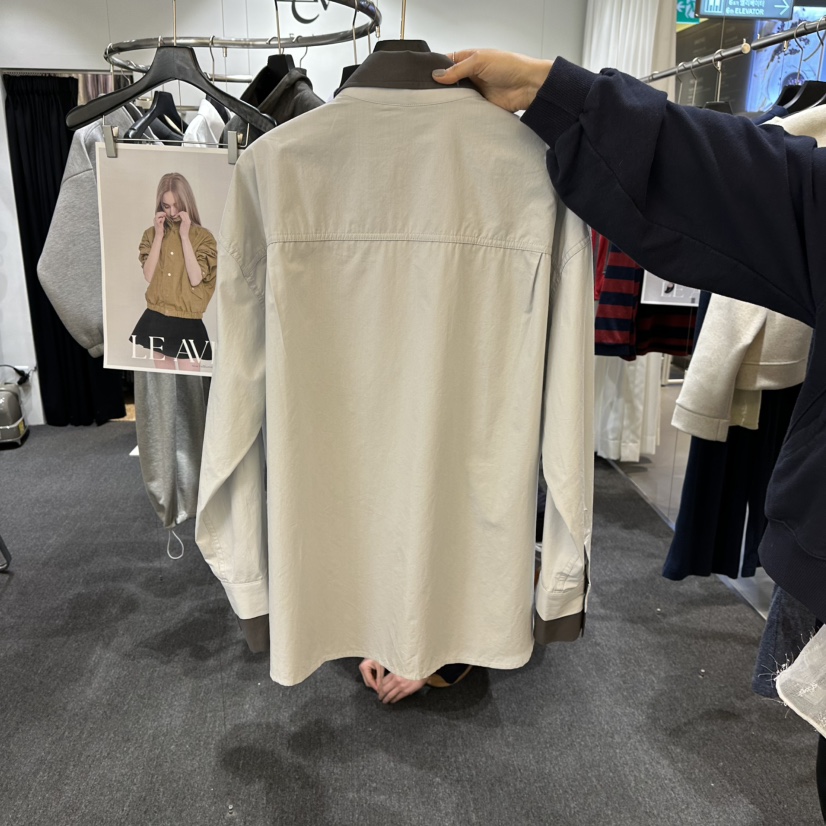 LE AVE韓國直郵㊣女裝新品休閑推薦熱賣時尚26春夏襯衫蕾絲衫LE AVE襯衫/蕾絲衫