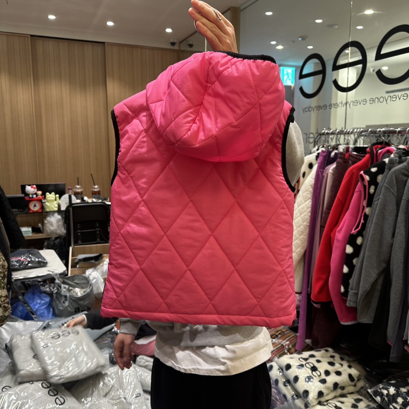 E/E/E東大門直郵㊣女士新品26春夏熱賣時尚休閑真品馬甲絎縫E/E/E馬甲