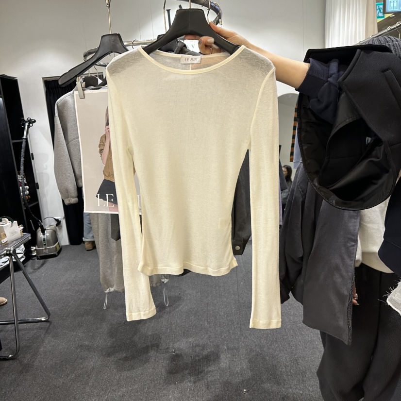 LE AVE㊣東大門代購女裝新品推薦時尚真品熱賣職業長袖T恤LE AVE長袖T恤圖色6