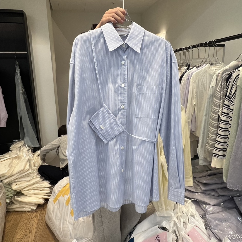 RIVEROOM㊣東大門實拍女裝新款休閑真品襯衫蕾絲衫含包春款RIVEROOM襯衫/蕾絲衫圖色3