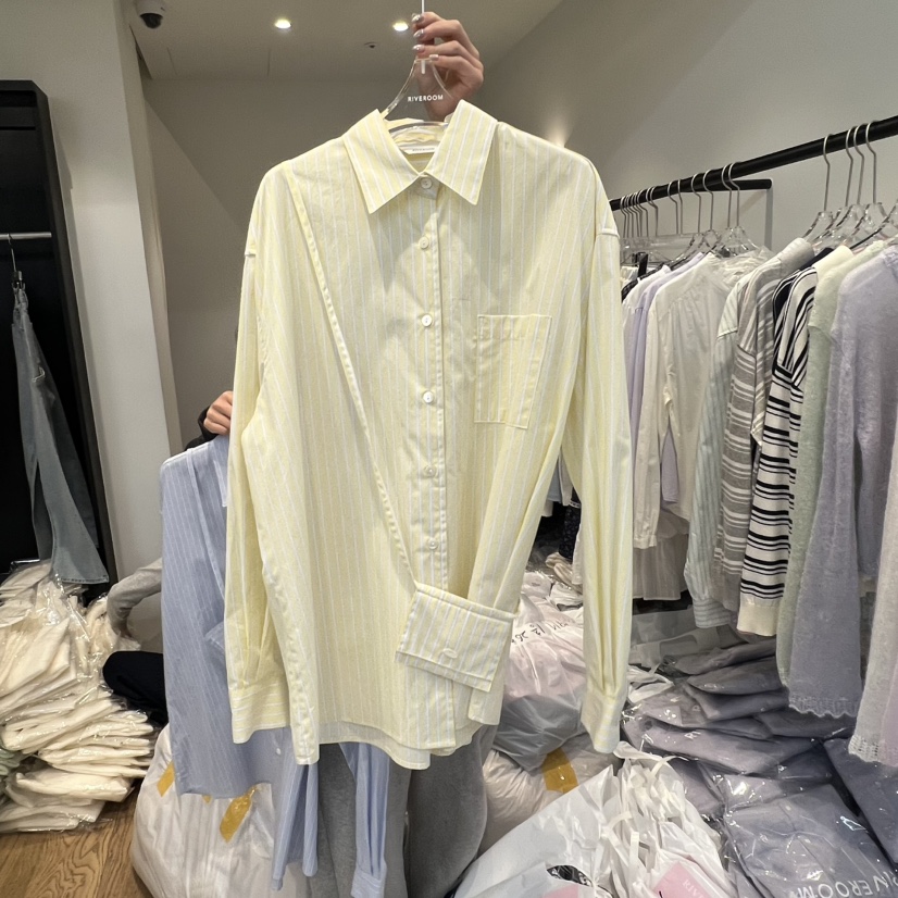 RIVEROOM㊣東大門實拍女裝新款休閑真品襯衫蕾絲衫含包春款RIVEROOM襯衫/蕾絲衫圖色4