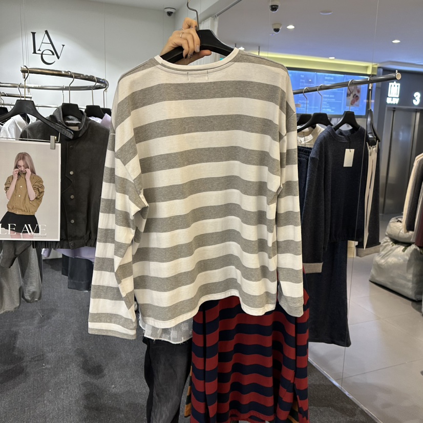 LE AVE東大門直郵㊣女裝新品休閑推薦人氣時尚熱賣長袖T恤LE AVE長袖T恤