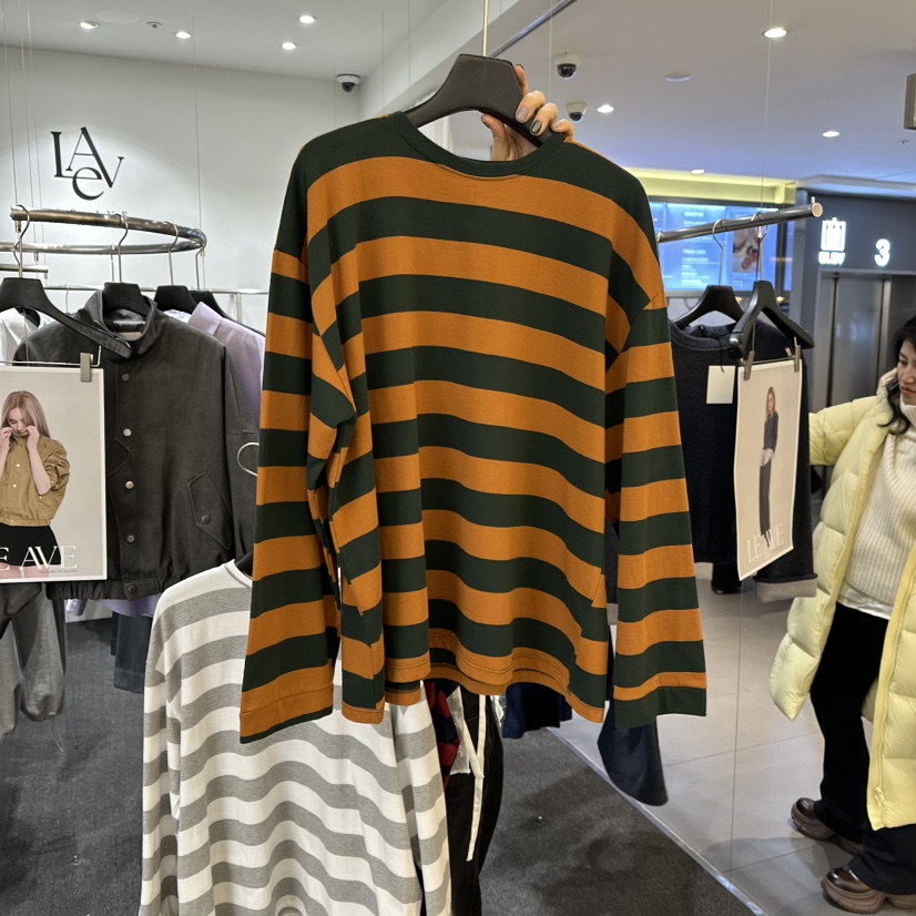 LE AVE東大門直郵㊣女裝新品休閑推薦人氣時尚熱賣長袖T恤LE AVE長袖T恤圖色3