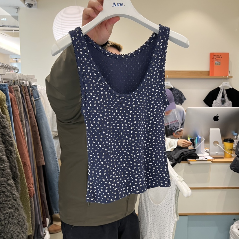ARE韓國直郵㊣女裝新品職業26春夏推薦真品人氣吊帶背心春款ARE YOU/ARE吊帶/背心圖色1