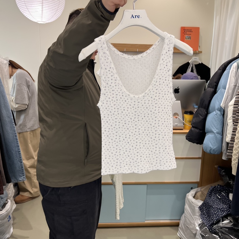 ARE韓國直郵㊣女裝新品職業26春夏推薦真品人氣吊帶背心春款ARE YOU/ARE吊帶/背心圖色2