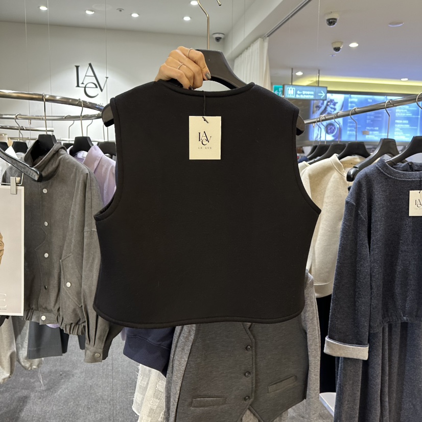 LE AVE韓國代購㊣女士新品人氣推薦休閑熱賣真品馬甲不含內搭LE AVE馬甲