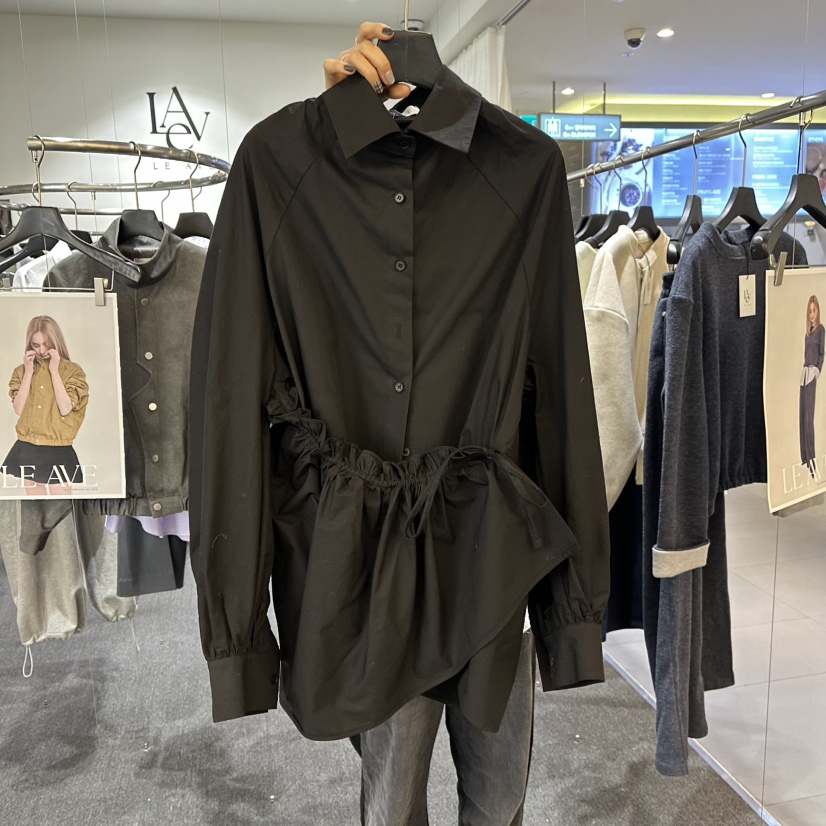 LE AVE韓國代購㊣女裝新品真品推薦熱賣職業人氣襯衫蕾絲衫LE AVE襯衫/蕾絲衫圖色2