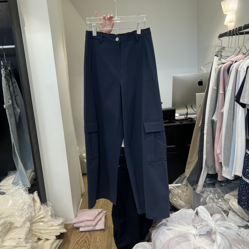 RIVEROOM東大門直郵㊣女士新品推薦真品時尚職業休閑褲春款棉RIVEROOM休閑褲圖色4