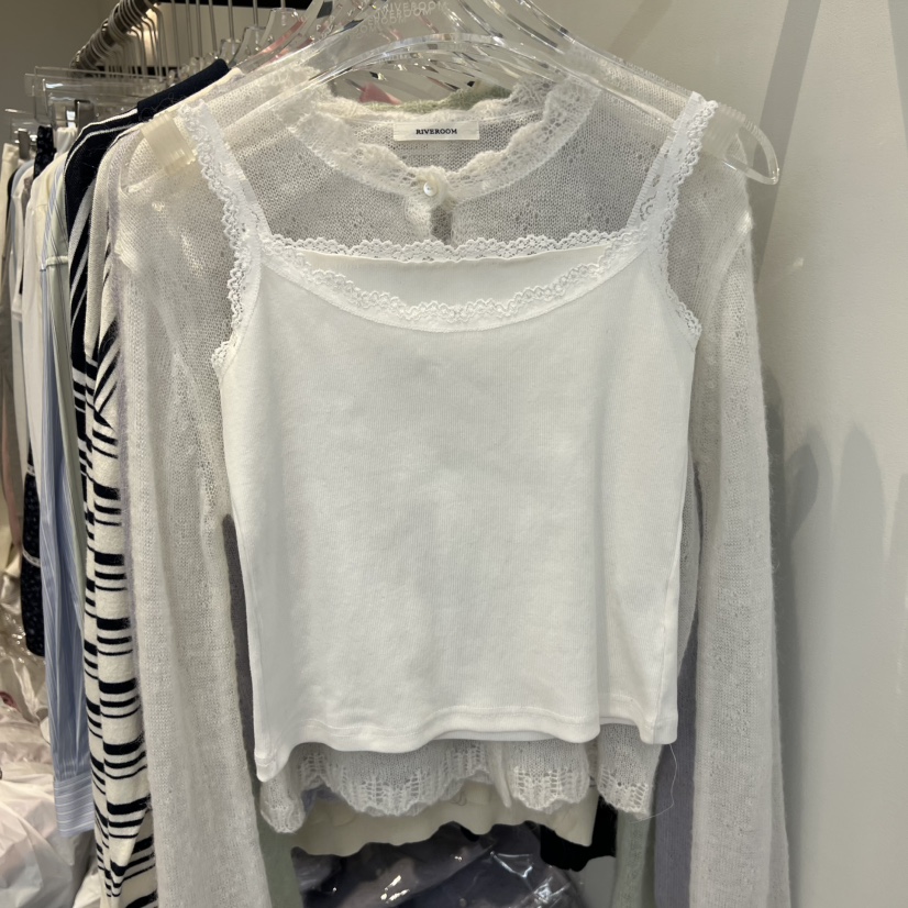 RIVEROOM韓國代購㊣女裝新款休閑推薦職業26春夏吊帶背心春款RIVEROOM吊帶/背心圖色3