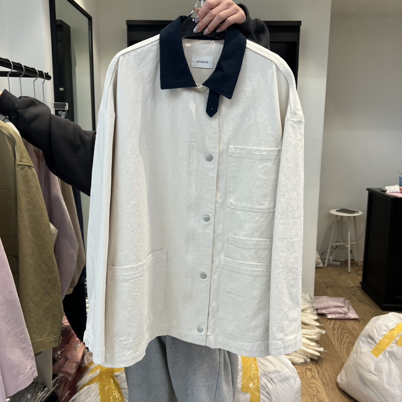 RIVEROOM㊣東大門實拍女士新品熱賣職業時尚夾克水洗春款棉RIVEROOM夾克圖色2