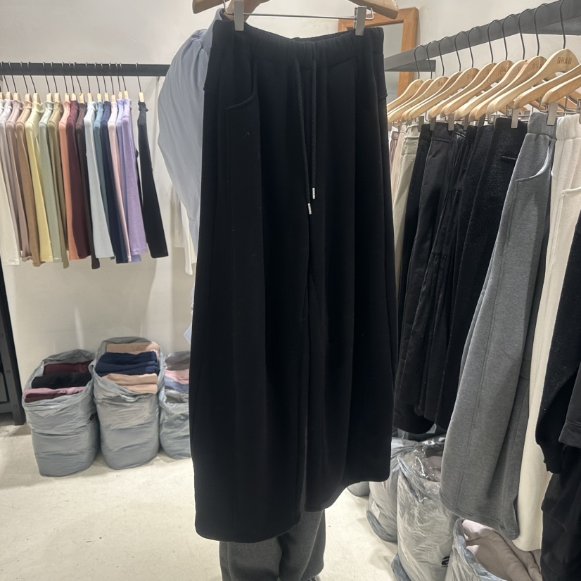 OHAO韓國代購㊣女士新款職業推薦時尚熱賣休閑人氣休閑褲加絨OHAO/HA MONG休閑褲圖色3