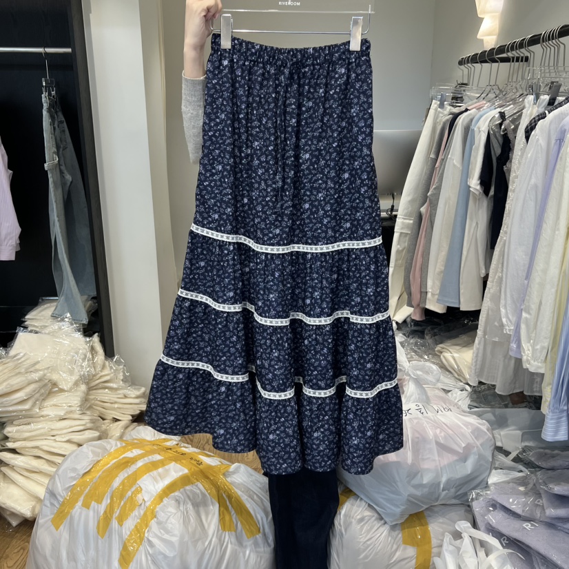 RIVEROOM韓國代購㊣女裝新款休閑人氣熱賣半身裙中短裙春款RIVEROOM半身裙/中短裙圖色2