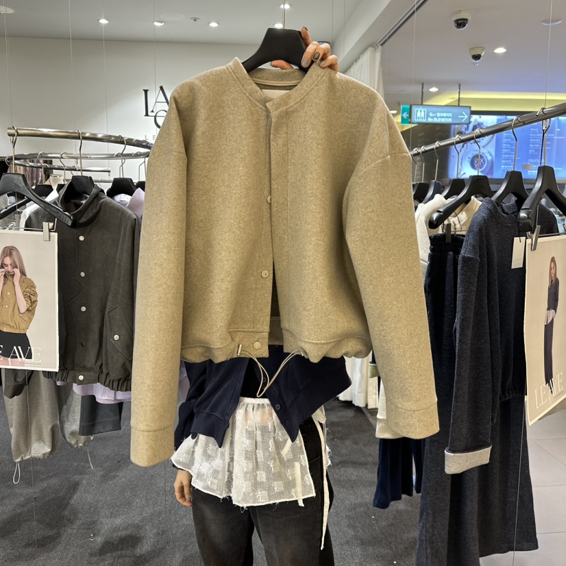 LE AVE韓國直郵㊣女裝新品職業真品推薦時尚休閑夾克不含披肩LE AVE夾克圖色2