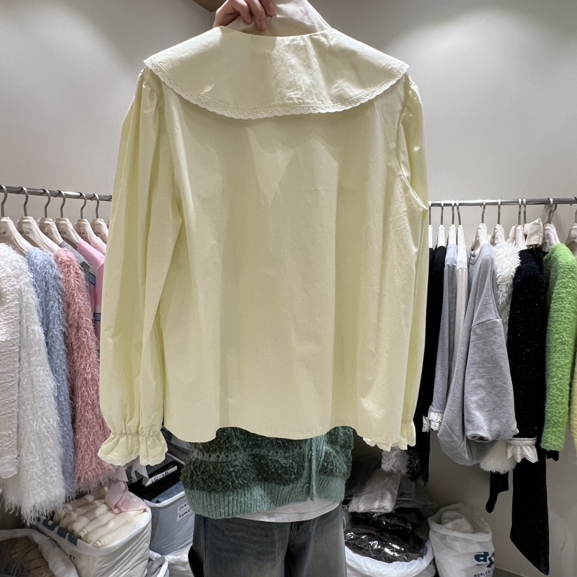 BY FLOW東大門直郵㊣女裝新款真品襯衫蕾絲衫不含配飾春款BY FLOW襯衫/蕾絲衫