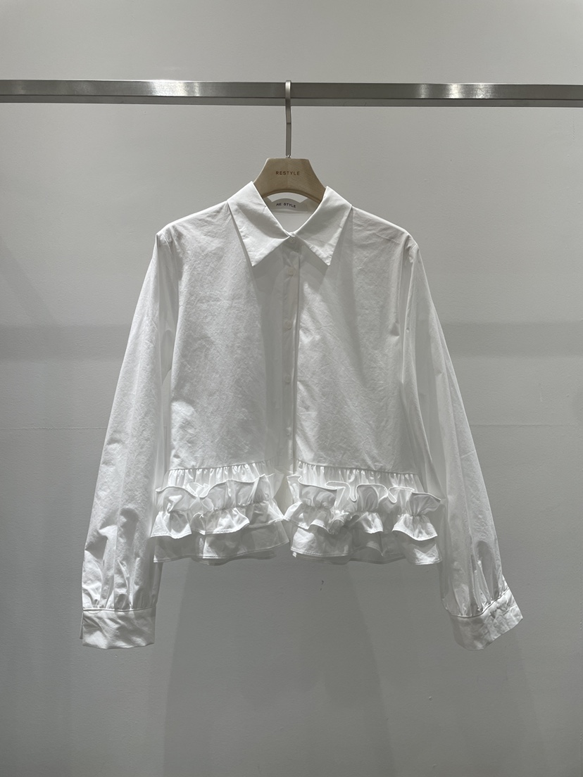 RE STYLE-Q東大門直郵㊣女士新品休閑職業襯衫蕾絲衫春款RE STYLE襯衫/蕾絲衫圖色1