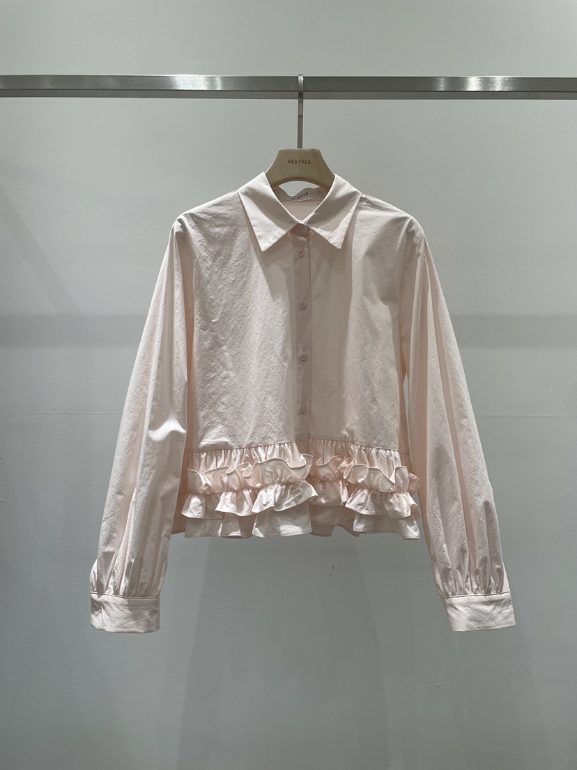 RE STYLE-Q東大門直郵㊣女士新品休閑職業襯衫蕾絲衫春款RE STYLE襯衫/蕾絲衫圖色2
