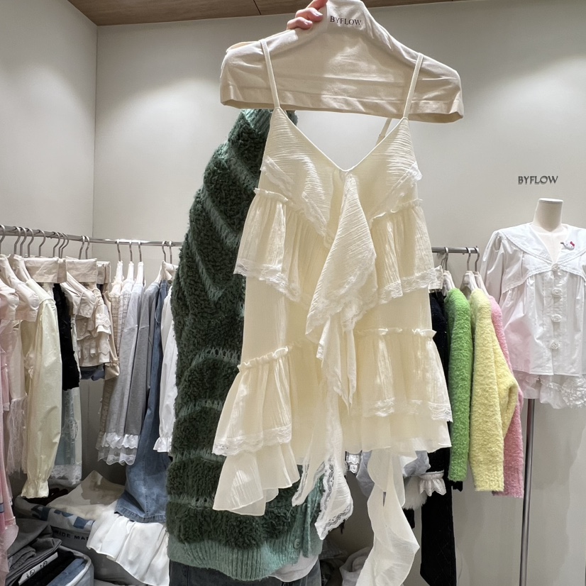 BY FLOW韓國代購㊣女士新品時尚職業真品人氣吊帶背心春款BY FLOW吊帶/背心圖色2