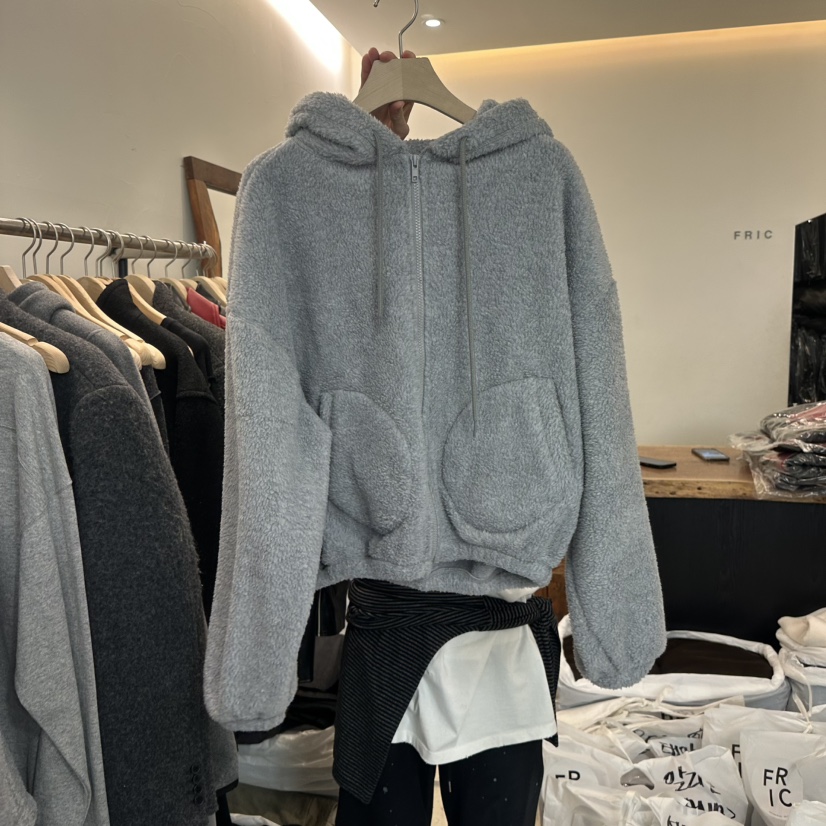 FRIC㊣東大門代購女士新款26春夏時尚推薦職業衛衣連帽衫絨FRIC衛衣圖色2