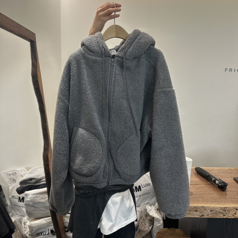 FRIC㊣東大門代購女士新款26春夏時尚推薦職業衛衣連帽衫絨FRIC衛衣圖色3