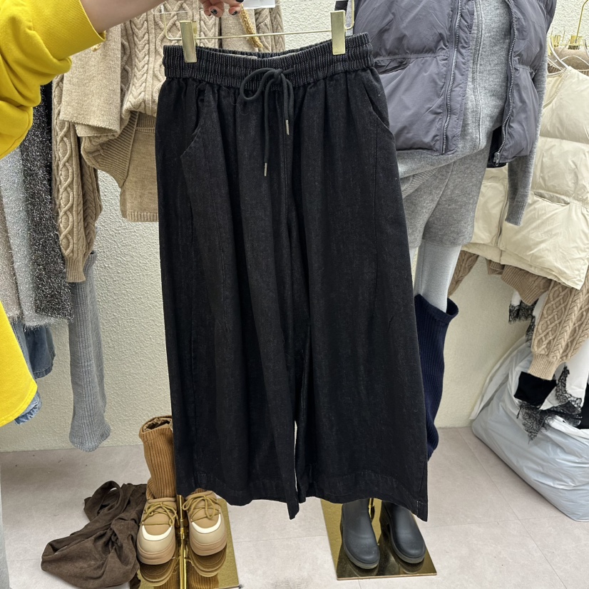 DRAWING韓國直郵㊣女士新品職業熱賣人氣推薦休閑牛仔褲春款DRAWING牛仔褲圖色1