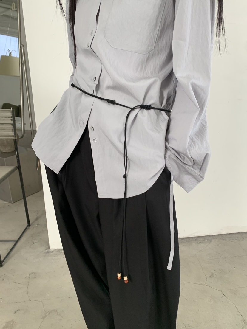 ENHANCE㊣東大門代購女裝新款時尚休閑26春夏職業熱賣腰帶腰帶ENHANCE腰帶圖色1黑色