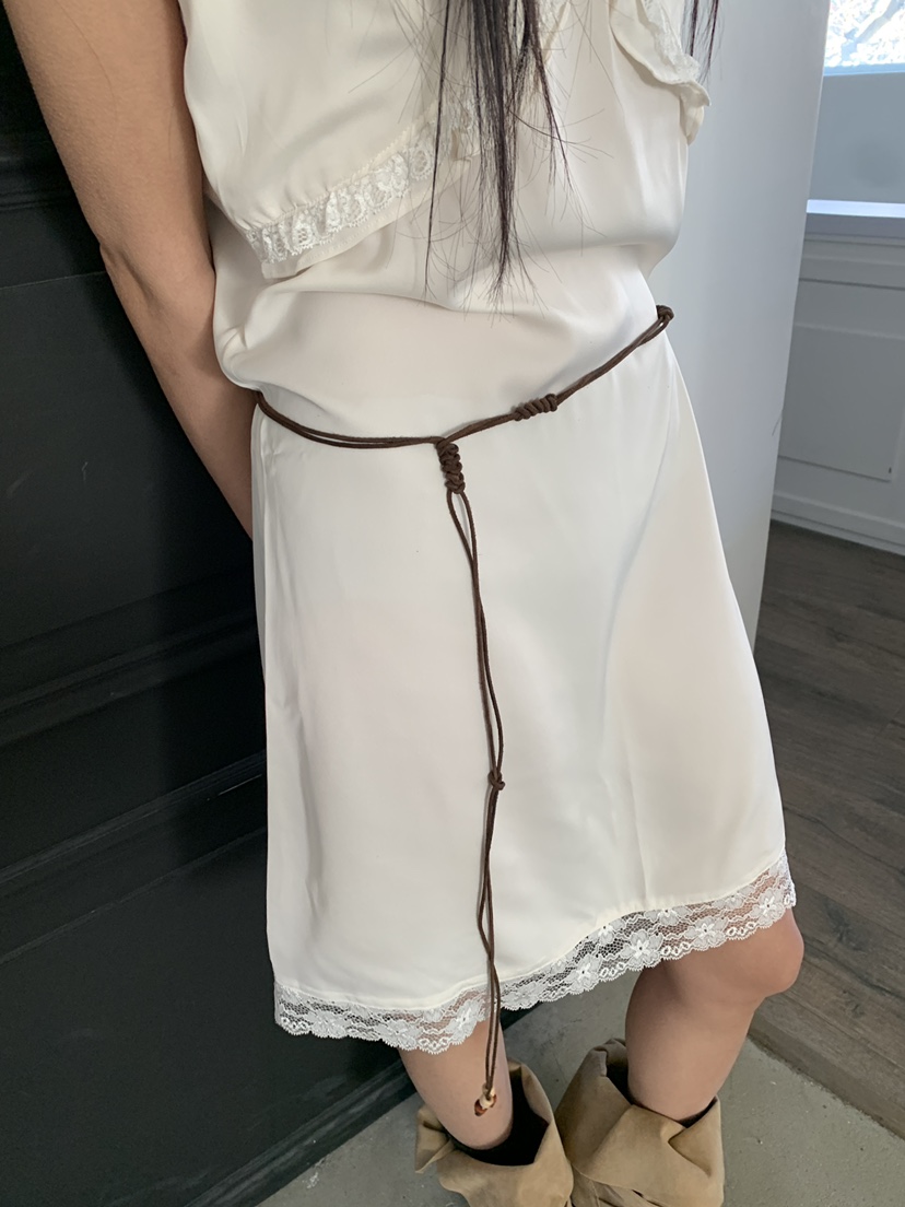 ENHANCE㊣東大門代購女裝新款時尚休閑26春夏職業熱賣腰帶腰帶ENHANCE腰帶圖色2棕色