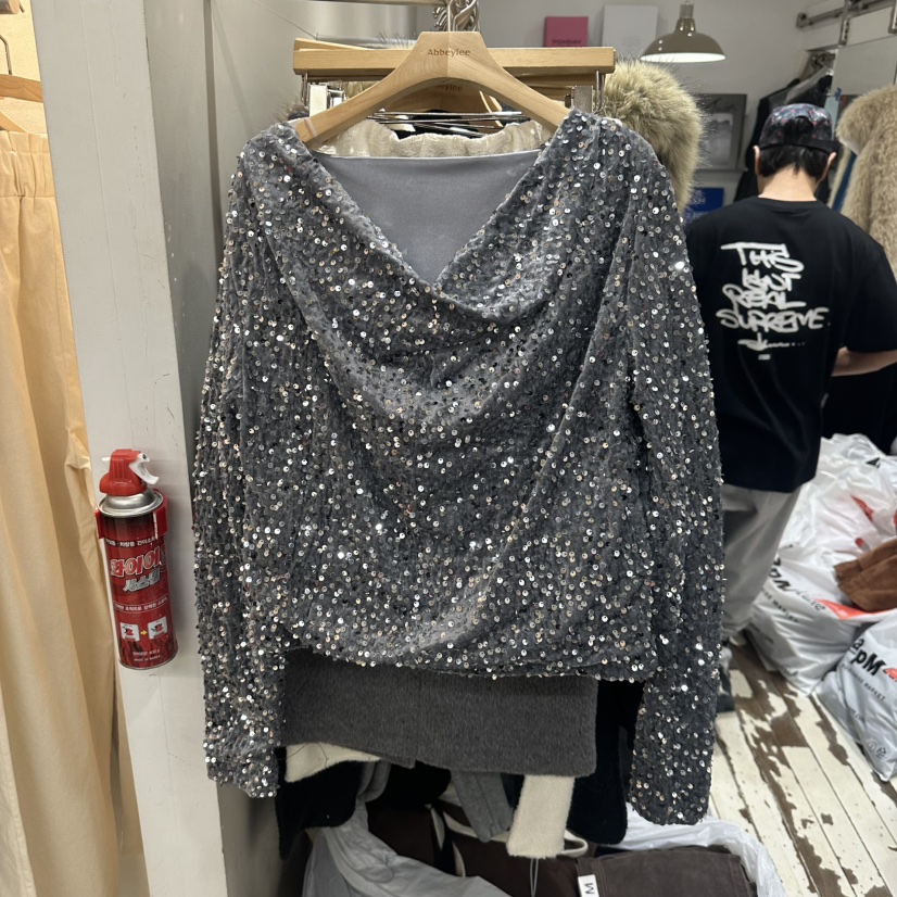 ABBEYLEE㊣東大門實拍女裝新款休閑推薦熱賣26春夏真品長袖T恤ABBEYLEE長袖T恤圖色1