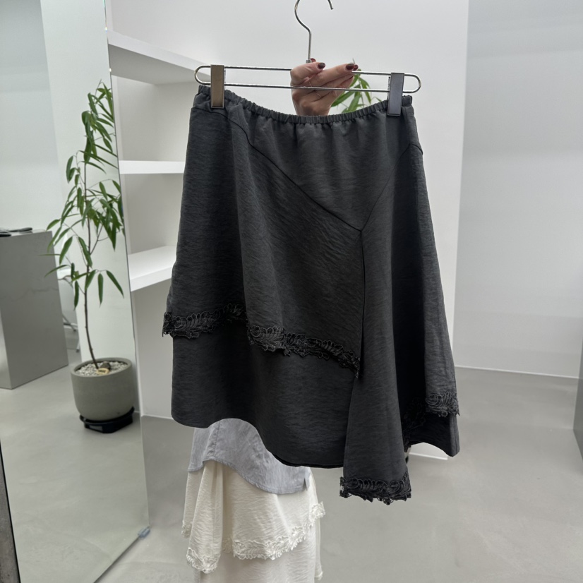 ENHANCE韓國代購㊣女士新款時尚推薦真品熱賣休閑職業長裙春款ENHANCE長裙圖色3墨色