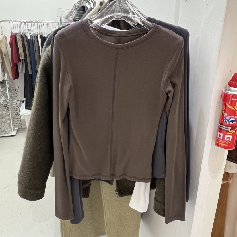 PADO㊣東大門實拍女裝新品休閑人氣26春夏真品推薦職業長袖T恤PADO長袖T恤圖色1